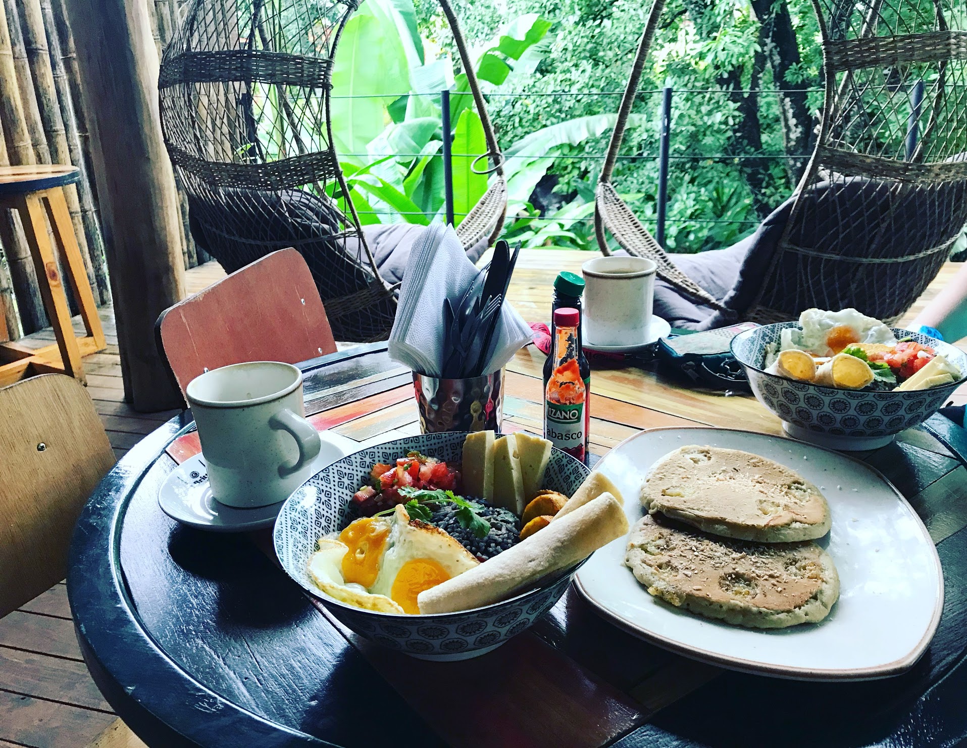  Breakfast at La Selina hostel did not disappoint and it was definitely the substance of this meal that got us through 8 hours of climbing and exploring the Cerro Chato Volcano! Looking at this now is bringing back the best of memories, and making me drool. 