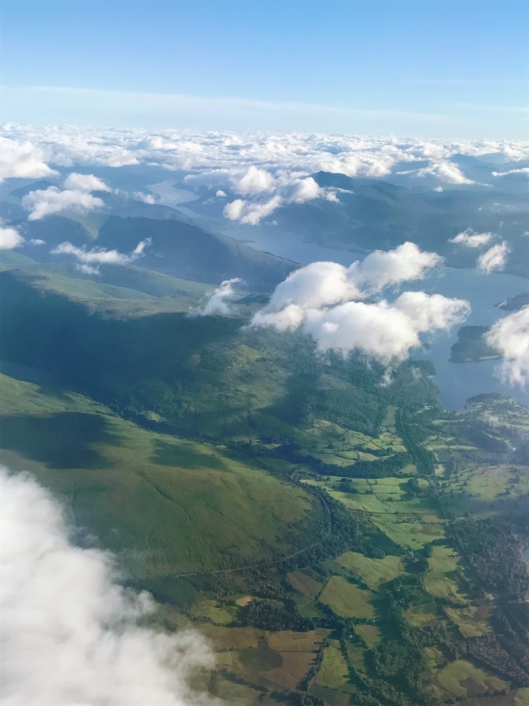  Flying over Loch Lomond. 