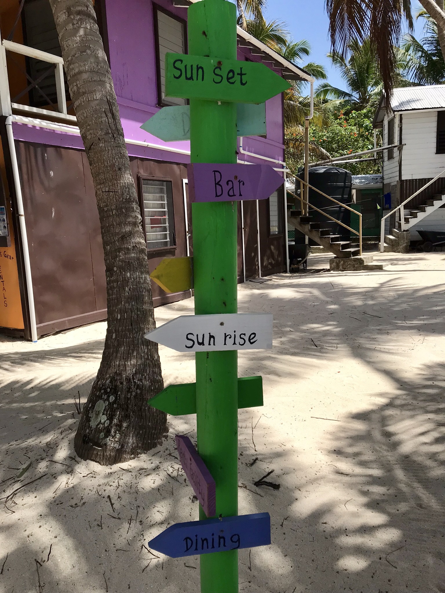  Pretty much all there is to do on Tobacco Caye. 